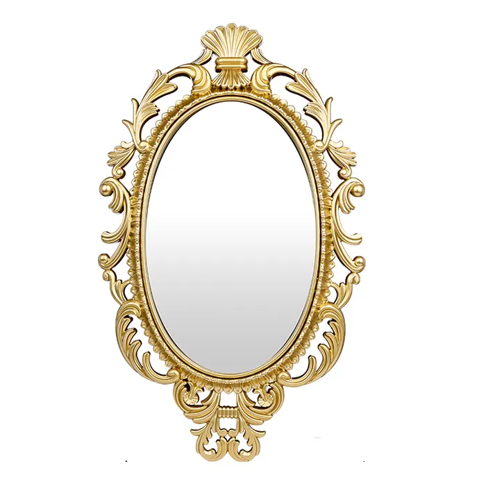 Espelhos de alta qualidade, grande decoração, diy, espelho, telhas decorativas, de parede, oval, arte dourada, espelho para casa