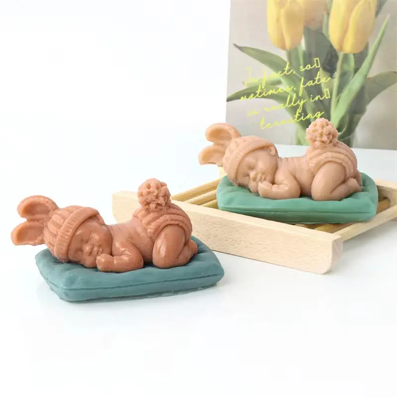Travesseiro De Silicone, Mão Comendo Bebê Handmade Soap Mold DIY Corpo Humano Artificial, Mousse Caseira Bolo De Chocolate