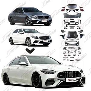 ชุดปรับแต่งตัวถังสำหรับรถเมอร์เซเดส-เบนซ์ซีคลาส W205 C180 C200 C300 C260 4MATIC อัพเกรดเป็น2022 2023 2024 2025 E63 - Product Image 1