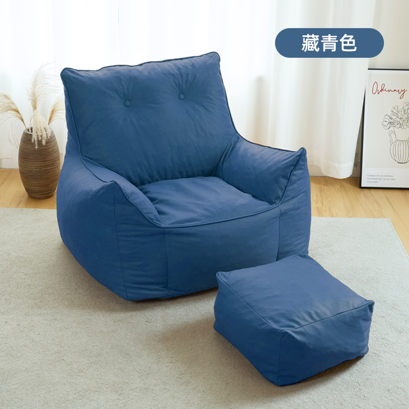 Dark blue square-toed shoes