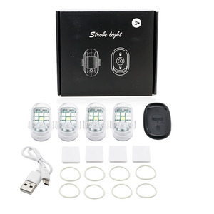 Wireless Remote Control Strobe Light <strong>LED</strong> Warning Lamp 7 Colors for Car Motorcycle Bicycle <strong>RC</strong> Drone Flash Position Indicator Lamp