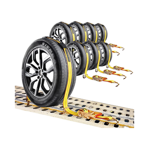 2 "X 12 'Heavy Duty Car Tie Down Straps W/Double J ganchos para transportar o transporte de veículos para caminhões, UTV Tow Trucks - Product Image 1