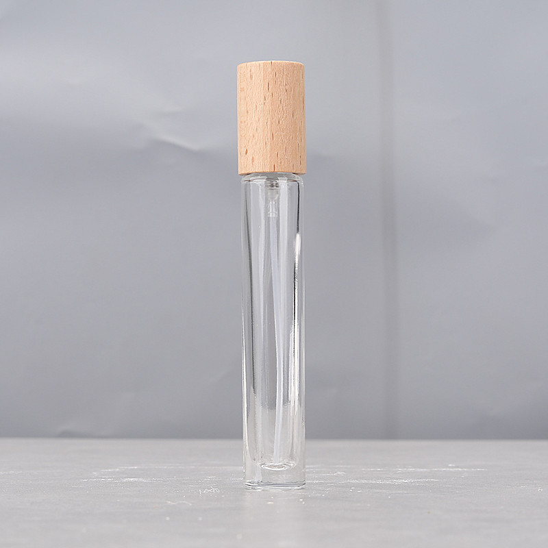 Cylindrical transparent beech wood