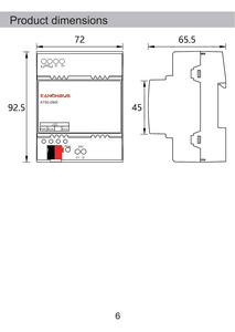 Kanontec KTS0-DMX KNX zu DMX Gateway ruft das DMX-System über KNX auf Unterstützt 256-Kanal-Switches und Dimmen - Product Image 5