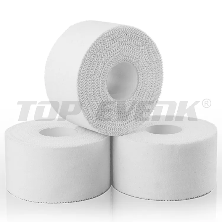 Athlete Trainers 3.8cm*13.7m Very Strong Easy Tear No Sticky Residue White Athletic Sports Tape