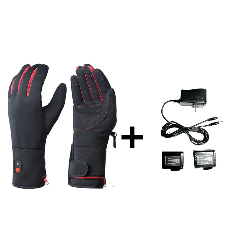 Ensemble de gants chauffants noirs