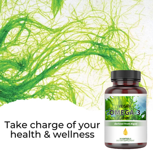 Dha epa תוסף טבעוני אומגה 3 אצות שמן softgels dha אומגה 3 שמן נגזר אצות - Product Image 1