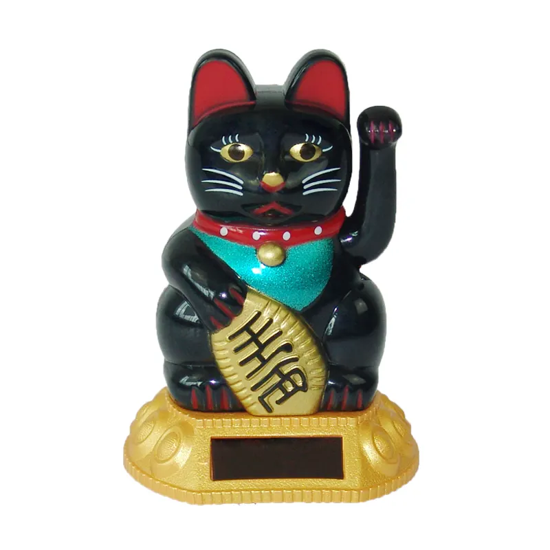 Maneki Neko-gato de la suerte con brazo móvil para decoración del hogar, muñeco de la suerte con ondas, japonés, gran oferta