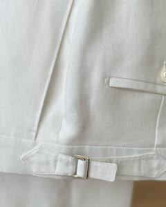 Sang trọng tinh tế <span class=keywords><strong>scabal</strong></span> Alpaca len vải thoáng khí treo lên Boutique màu xanh hải quân 2-mảnh phù hợp với nam giới - Product Image 2