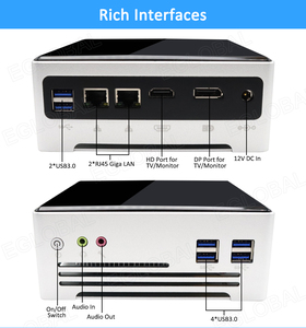 Eglobal 11th Gen 64GB D4 I3/i7 Mini PC Dual Display Dual LAN 64GB D4 <strong>Desktop</strong> <strong>Computer</strong> Win10 Fan Industrial Tiny PC - Product Image 2