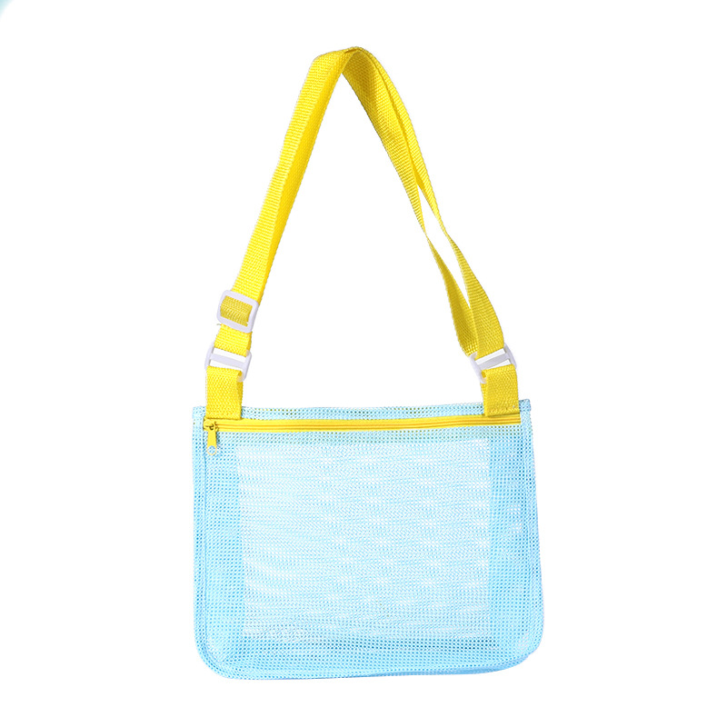 Sac d'épaule Simple Bleu clair _ Jaune