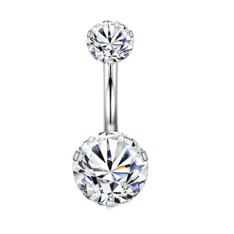 Zirconium rond supérieur et inférieur plaqué argent