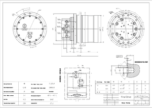 IHI Imer 20NX2 10F2 15J Mini ayna mahruti grubu ekskavatör yedek parçaları PHV-2B TM02 hidrolik MAG18VP-220 meclisi için yürüyüş motoru - Product Image 4