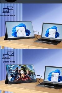 Pantalla de ángulo de visión 15,6 IPS de 178 pulgadas, Monitor portátil para videojuegos, con entrada tipo C