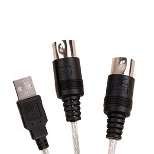 Wavelink Midi için USB kablosu 2 in 1 adet müzik stüdyo klavye ses bağlantı kablosu için büyük Din 5 pin Usb Midi kablosu klavye - Product Image 2