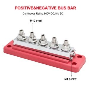 บล็อกขั้วต่อสายไฟ M10 48V DC 4-POST 3/8 "600A สำหรับงานหนัก - Product Image 3