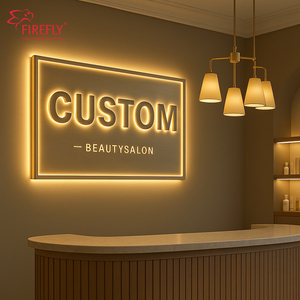 Tùy chỉnh 3D ngoài trời biển hiệu logo signage thép không gỉ Acrylic dấu hiệu Backlit dấu hiệu ánh sáng dẫn đăng ký cho studio Salon - Product Image 5