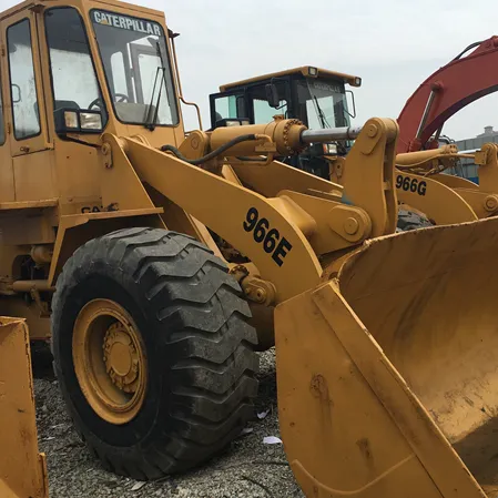 GATO máquina de Segunda mão/equipamentos caterpillar 966e carregadora frontal barato preço/carregador usado do cat carregador JAPÃO