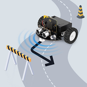 Ranging und Hindernis vermeidung Micro: Bit Smart Car Kit/Qtruck/Python Education Micro bit Programmier bares Robot Car Kit