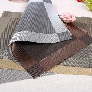 Factory Direct <strong>Wholesale</strong> <strong>Cheap</strong> No-slip Vinyl Heatproof Coffee <strong>Table</strong> Placemats for Dining PVC Fabric Weave Woven <strong>Table</strong> <strong>Mats</strong> - Product Image 6