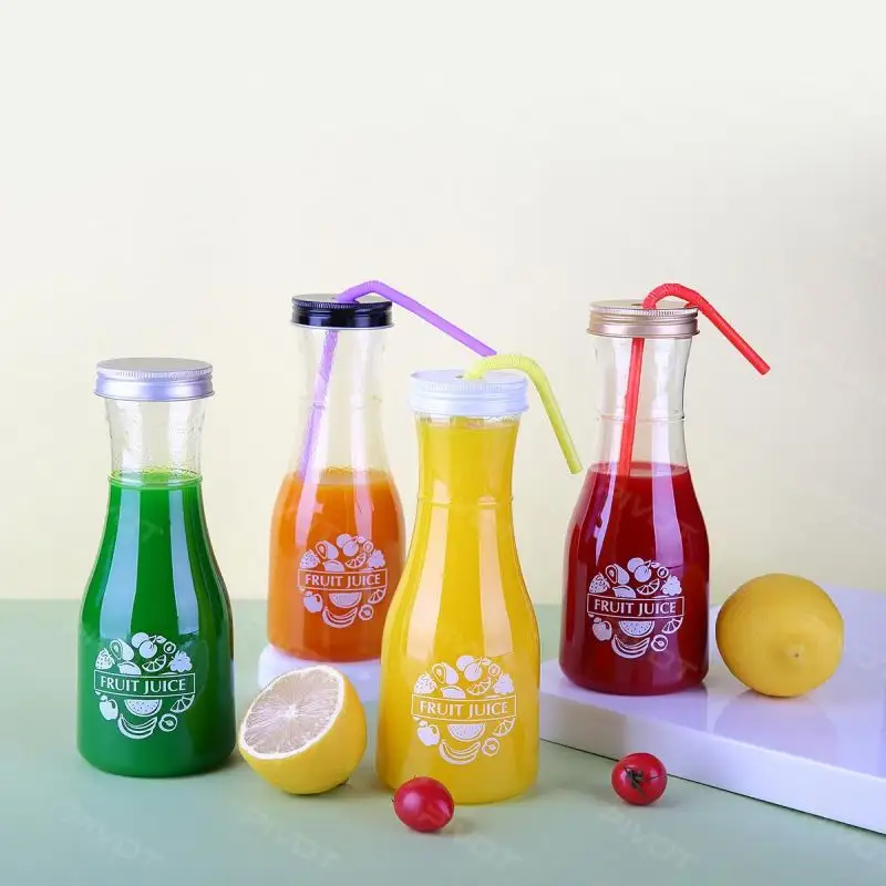 Pet Plastic Squeeze Bottle 5Ml Upside Down Can With Easy Open Lid For Juices 300Ml Bottles Empty Juice Small Juce 450 Ml