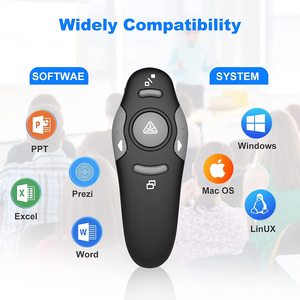 Presentazione Clicker Wireless Presenter telecomando USB Powerpoint PPT Clicker, puntatore Laser RF 2.4GHz presentatore remoto - Product Image 2