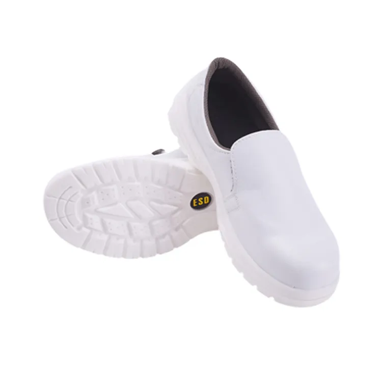 #34-#50 Blanco Cleanroom Antideslizante Unisex Género Punta de acero Esd Zapatos DE SEGURIDAD antiestáticos