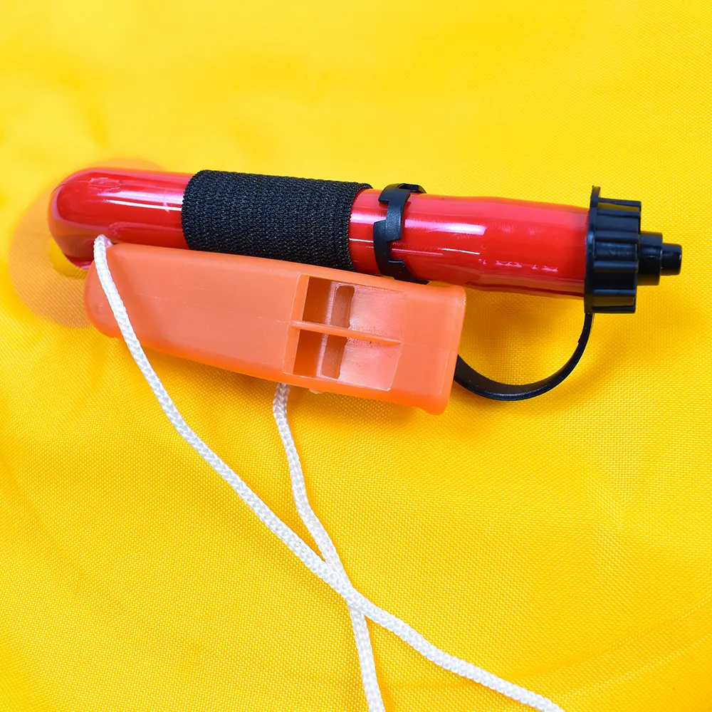 Vendita calda di piccolo volume salvavita portatile cintura salvagente con piastra riflettore per il salvataggio in acqua