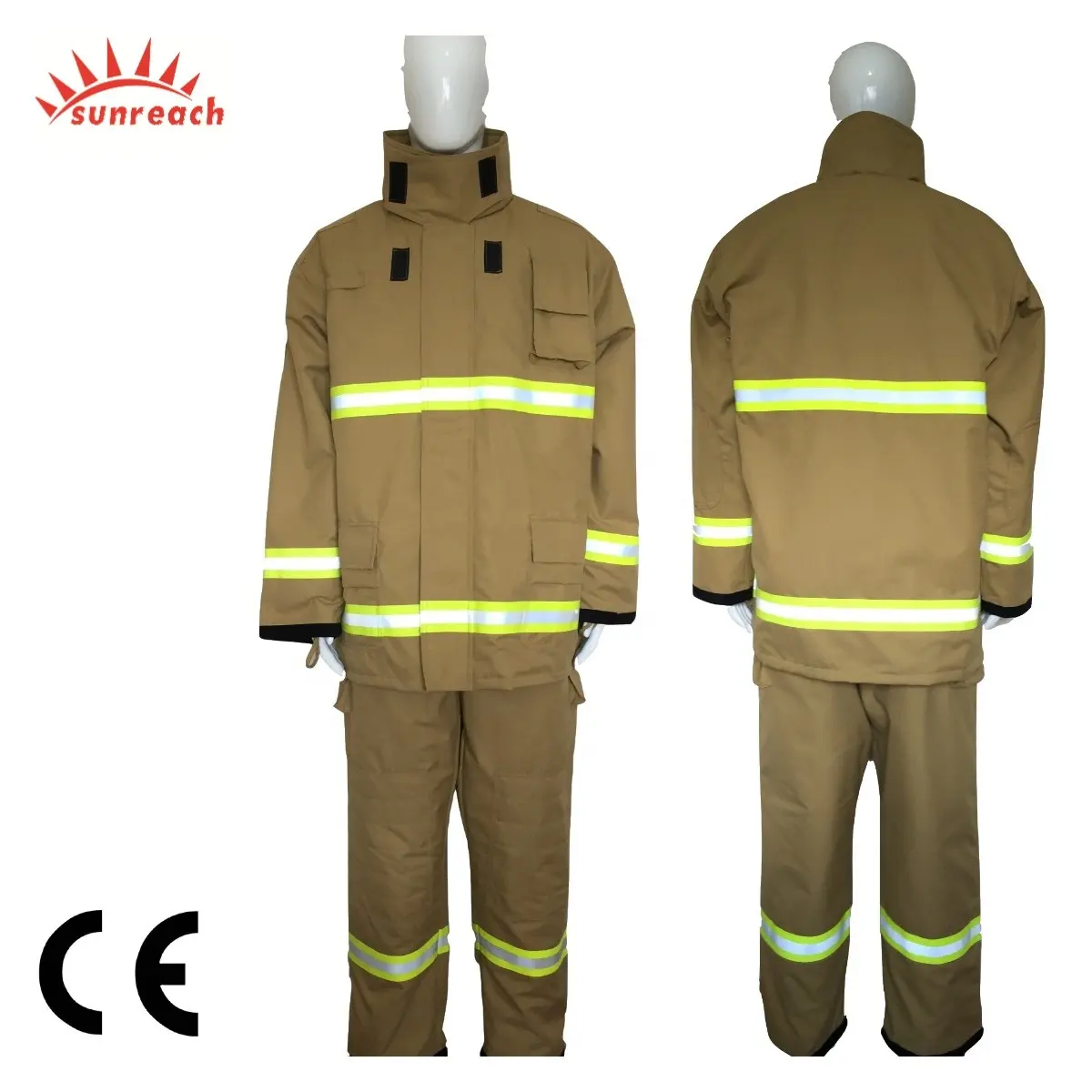 Traje de bomberos para bombero, certificado CE Nomex IIIA EN469