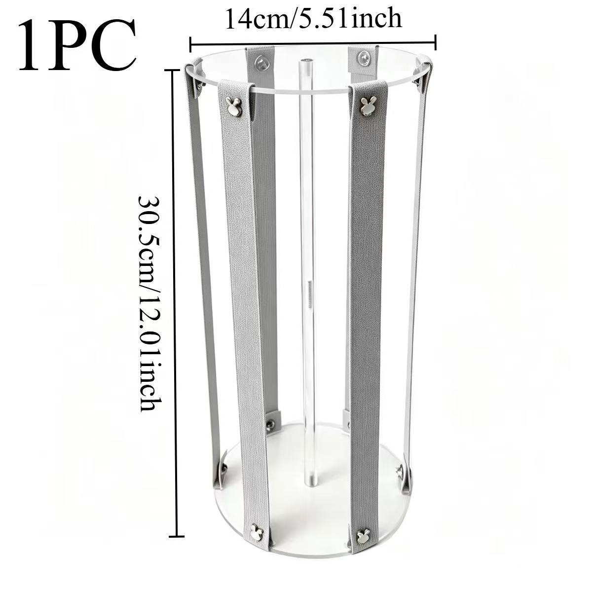 Acrylic desktop hair clip organizer - gray