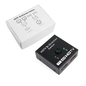 Convertidores divisores de vídeo HDTV de 2 puertos bidireccionales 4K 30HZ 2-1 interruptor HDTV para pantalla de ordenador portátil interruptor PS HDTV para