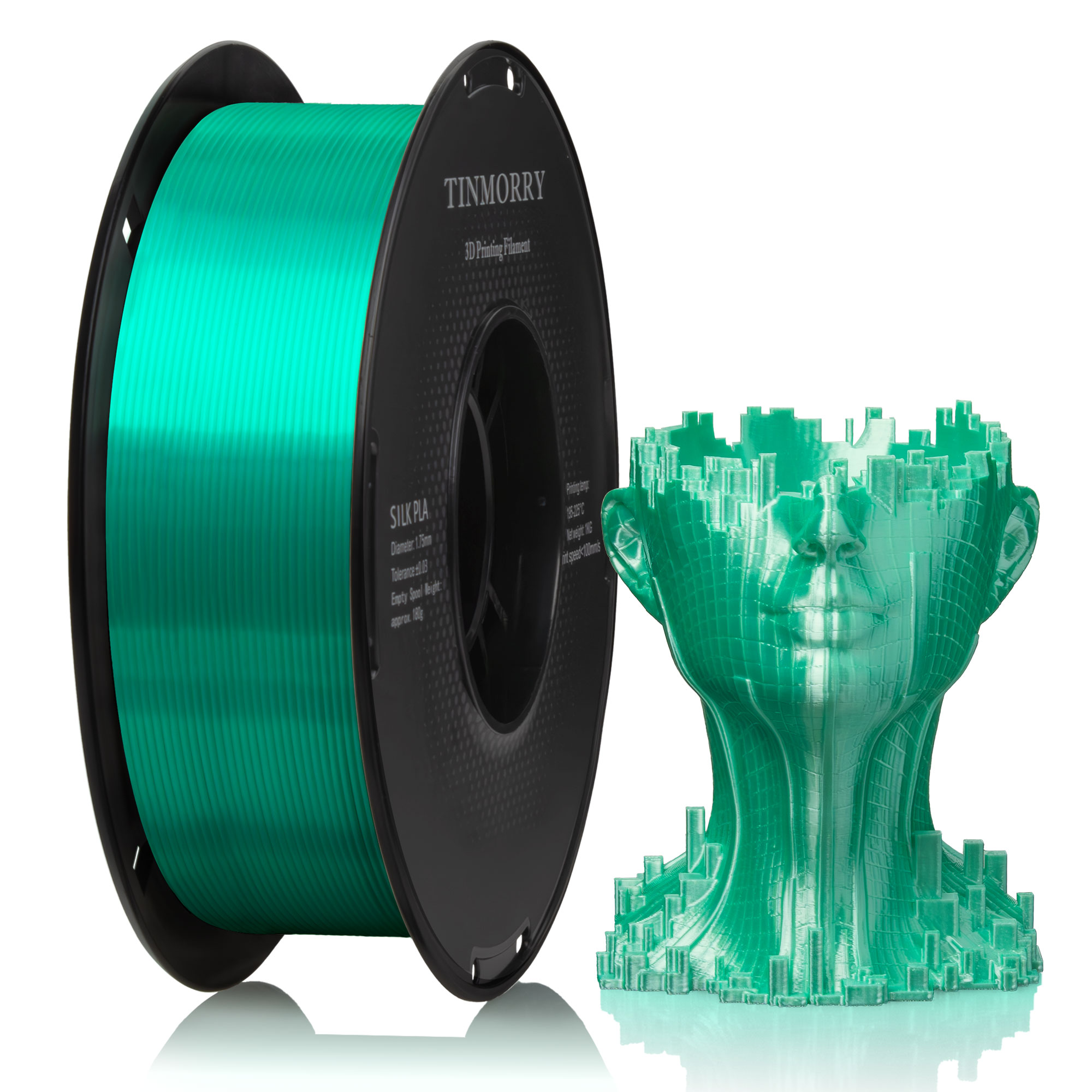 Vert menthe en soie