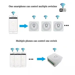 16A Smart Wifi DIY Switch Control de 2 vías Tuya Touch Wall Switches Module Interruptor RoHS CE Smart Home Automation - Product Image 5