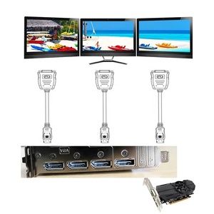 批发4K60Hz <span class=keywords><strong>DP</strong></span>公到<span class=keywords><strong>DVI</strong></span> D <span class=keywords><strong>DVI</strong></span>-D母有源转换器适配器电缆4K 60Hz 1080P支持内置集成电路芯片组的3D