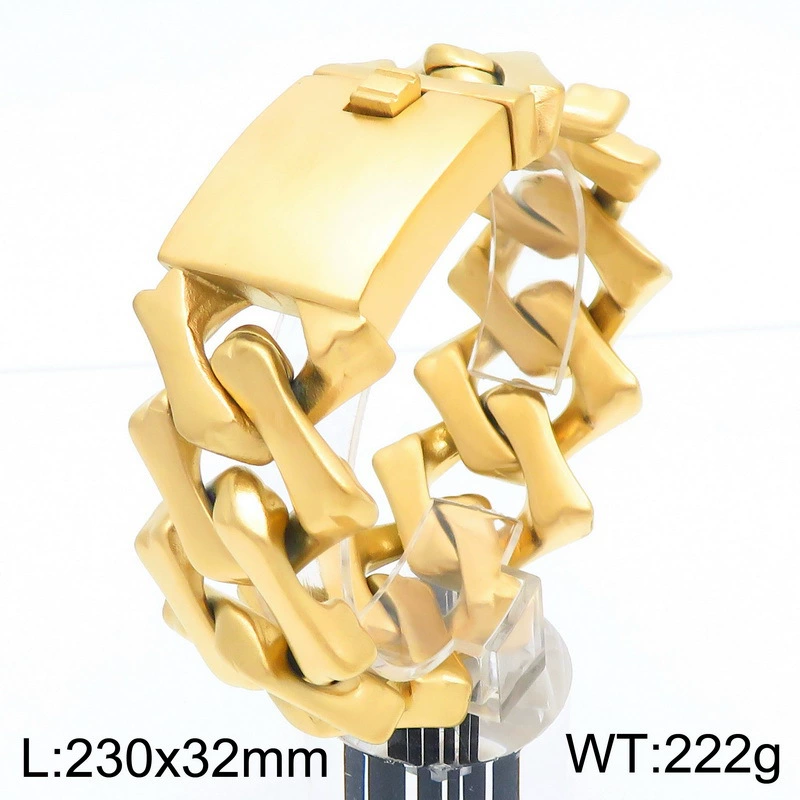 Bracelet surface sable doré 23cm * 32mm