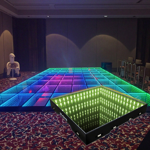 Профессиональный 3D RGB СВЕТОДИОДНЫЙ танцпол для свадебных мероприятий новый тренд модный дизайн ПВХ корпус DMX512 управление для тематических парков - Product Image 2