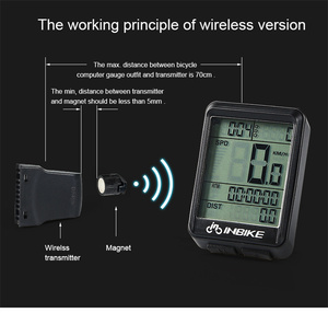 Ordenador de bicicleta de 2,1 pulgadas, pantalla LCD para ciclismo, resistente al agua, IPX7, Monitor de ritmo cardíaco, ordenador inalámbrico para bicicleta - Product Image 5