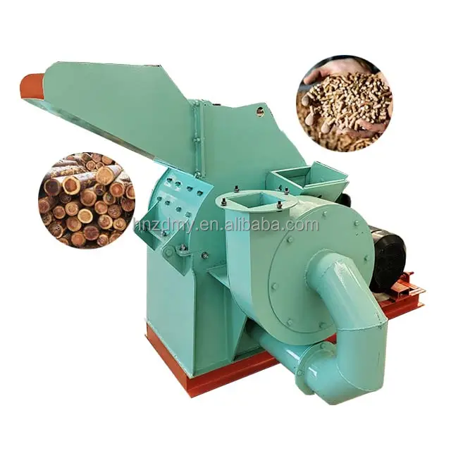 Mobile Wood Crusher Automatic Feeding Tree Branches and Leaves Crusher