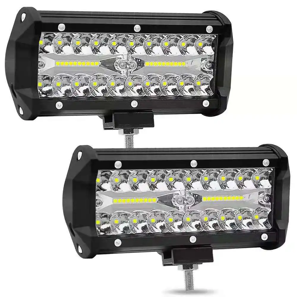 Luz de teto para carros, venda imperdível, luz off-road do veículo, trabalho, tira de luz de carro, led, 7 polegadas, 120w, imperdível