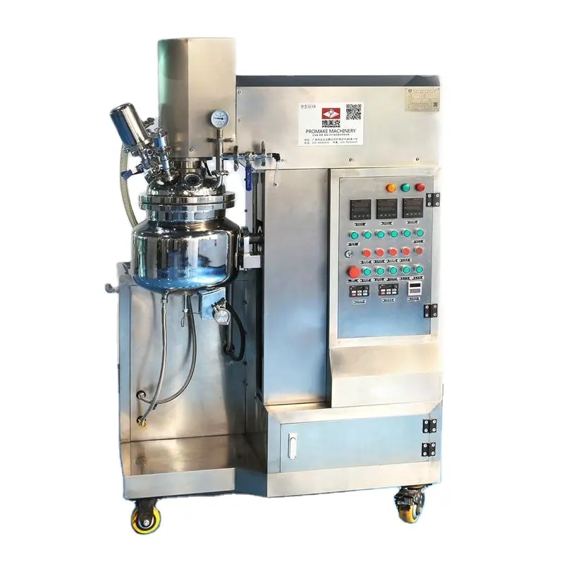 Laboratoire crème lotion faisant la machine homogénéisateur sous vide réservoir émulsions cosmétiques réacteurs mélangeur émulsifiant