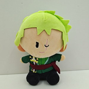 Yeni 25cm Anime peluş oyuncak Anime maymun D <span class=keywords><strong>Luffy</strong></span> Zoro şekil Plushies dolması Anime peluş