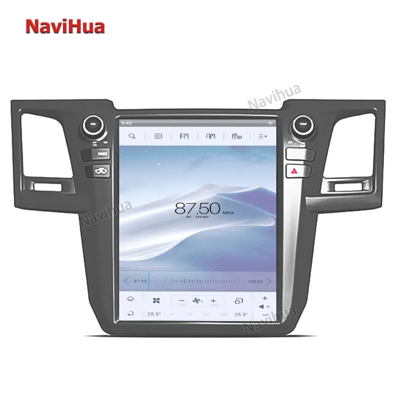 Navihua 12.1 inç dikey ekran Android 9 araç DVD oynatıcı oyuncu GPS navigasyon araba radyo Tesla tarzı Toyota Toyota için eski