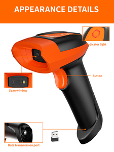 HENEX HC-3209R Handheld Sem Fio Barcode Scanner 1D 2D QR Code Reader USB 2.4G <span class=keywords><strong>Bluetooth</strong></span> POS Digitalização do Dispositivo para Varejo