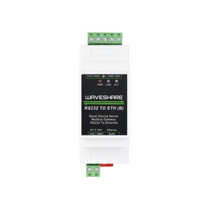Servidor serie industrial, RS232 a RJ45 Ethernet, TCP/IP a serie, soporte de montaje en Riel, con función POE (opcional) - Product Image 2