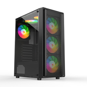 Caja personalizada para ordenador de escritorio, caja negra OEM ATX, 305-3 - Product Image 1
