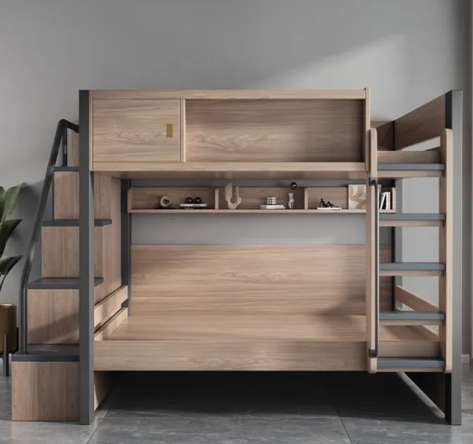 Kid bunk Loft giường đồ nội thất với gỗ rắn cho Kid đồ nội thất phòng ngủ hiện đại tùy chọn tiêu chuẩn Morden tùy chỉnh kích thước