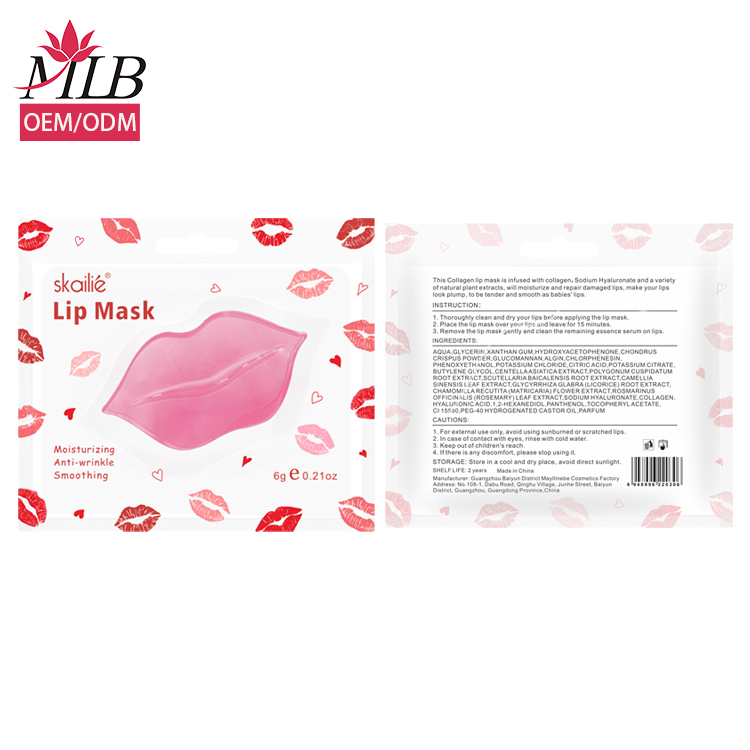 Máscara de labios rosa de Skailie