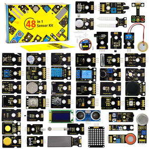 Yeni Keyestudio 48 in 1 sensör başlangıç kiti Arduino DIY projeleri için hediye kutusu ile (48 adet sensörler)