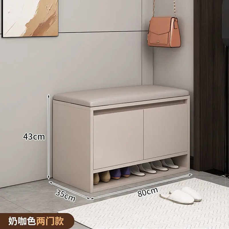 Coussin kaki curry au lait, 80 cm.