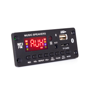 บอร์ดเครื่องขยายเสียงถอดรหัส MP3 2*25W พร้อม FM/tf/usa/aux สำหรับลำโพงรถยนต์ระบบบลูทูธมาเธอร์บอร์ดถอดรหัสเสียง - Product Image 1